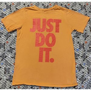 NEW Boys Small NIKE Youth JDI T-Shirt Orange 807308-868